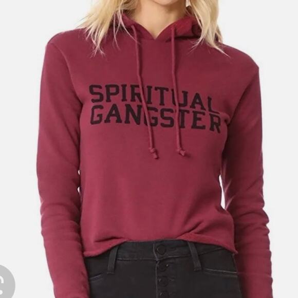 Spiritual Gangsta SG Varsity Cropped Hoodie Size XS - Picture 1 of 12